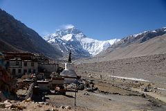 17 View To Mount Everest North Base Camp In Tibet With Mount Everest North Face And Rongbuk Monastery.jpg